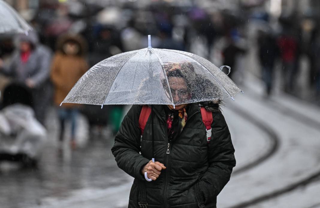 İstanbul'da Yağış Böyle Görüntülendi 5
